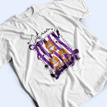 Cat Mom - Funny Halloween - Personalized T-Shirt