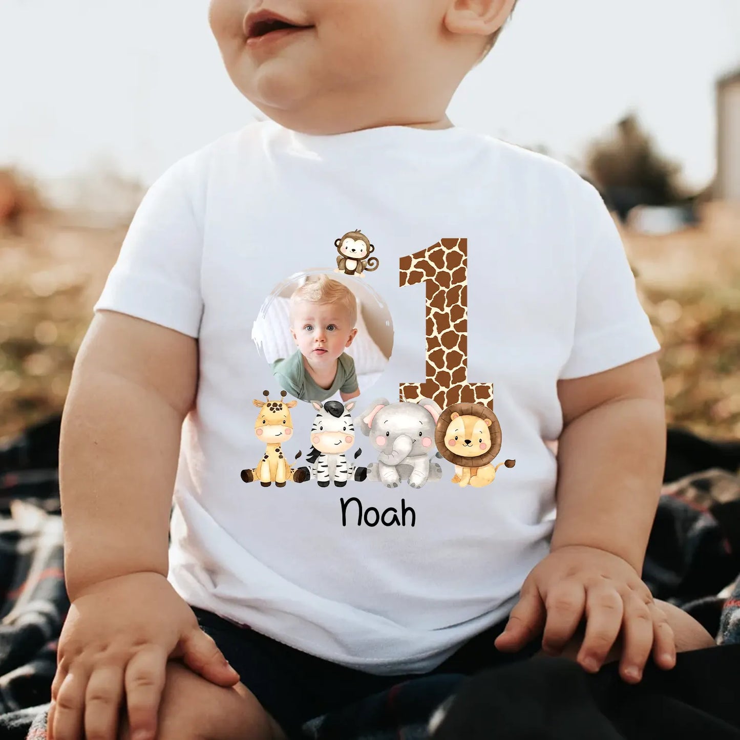 Birthday Safari Theme - Personalized Toddler T-Shirt