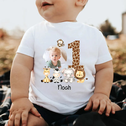 Birthday Safari Theme - Personalized Toddler T-Shirt