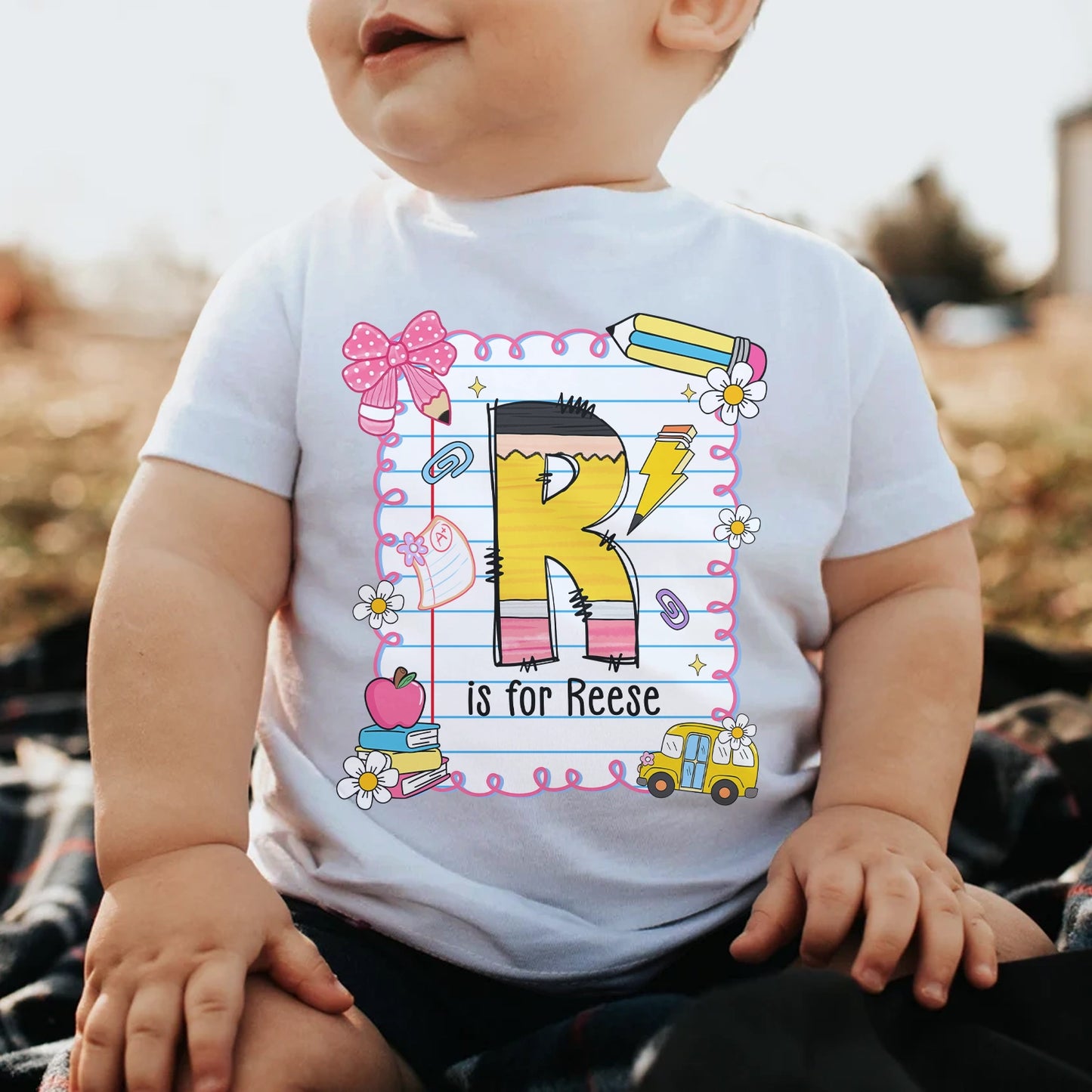 Back To School Custom Kid Name And Photo - Personalized Toddler T-Shirt