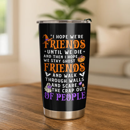 Cute Ghosts Floral - Halloween Gift For Friends - Personalized Tumbler