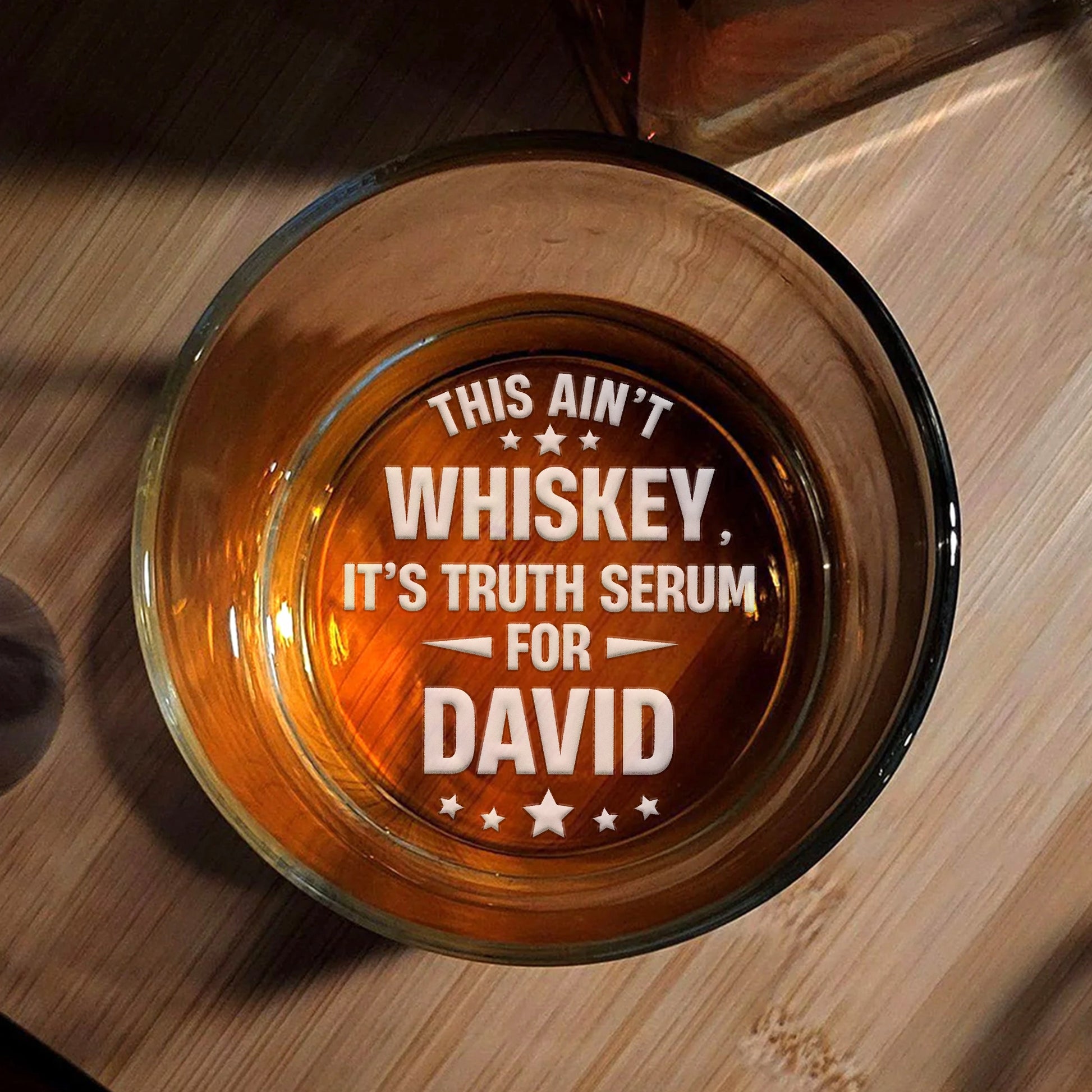 This Ain’t Whiskey, It’s Truth Serum - Personalized Whiskey Glass-mk1