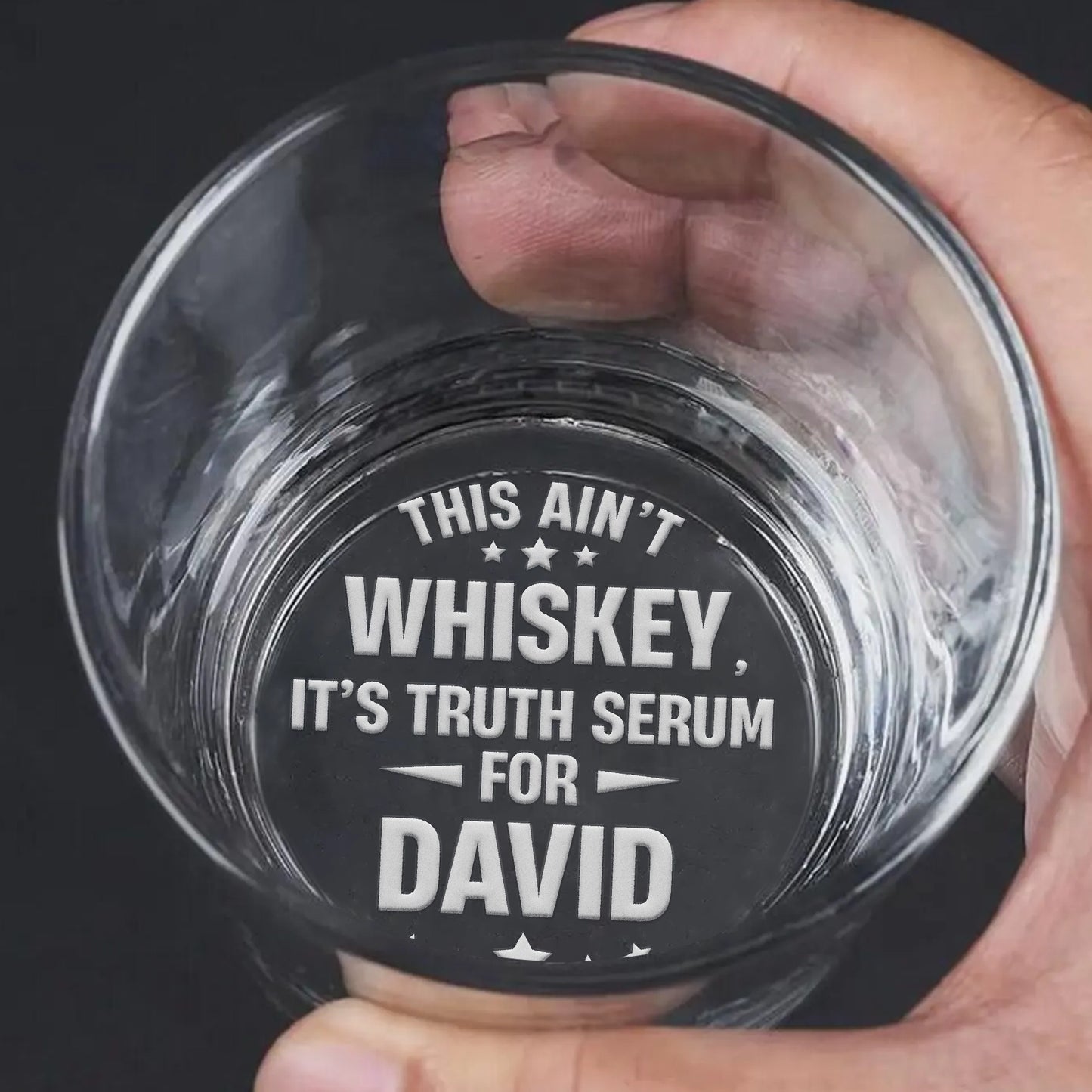 This Ain’t Whiskey, It’s Truth Serum - Personalized Whiskey Glass-mk3