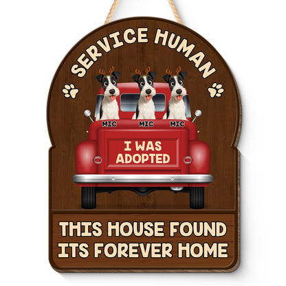 This House Found Its Forever Home - Personalized Shaped Wood Sign HW-KL37-HN66-web1