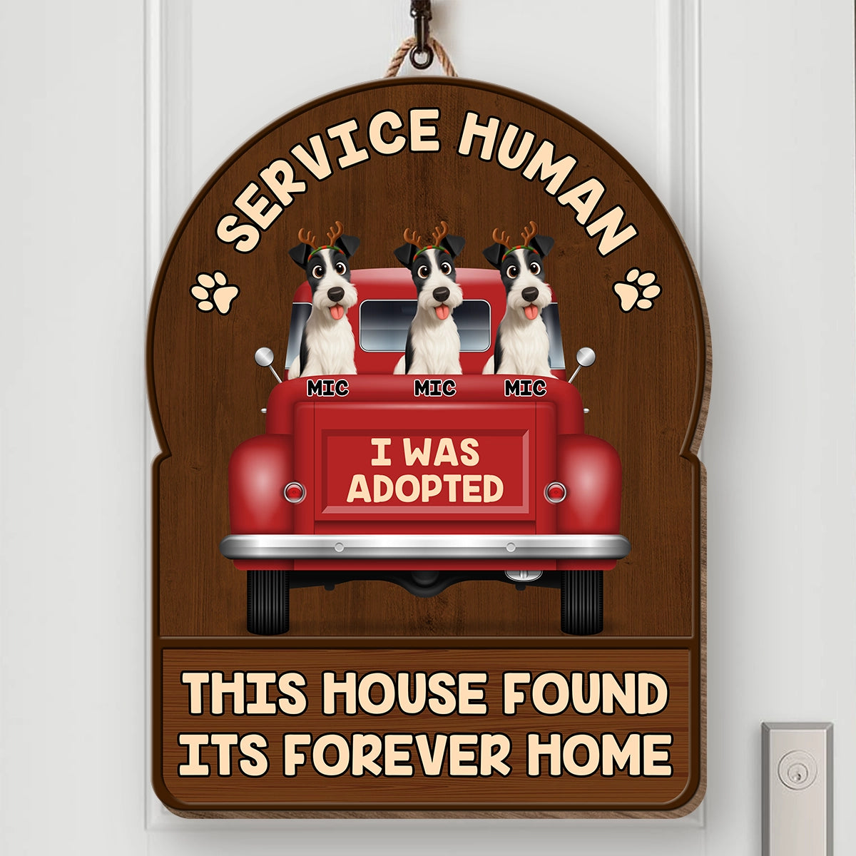 This House Found Its Forever Home - Personalized Shaped Wood Sign HW-KL37-HN66-web2