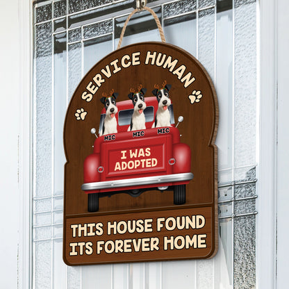 This House Found Its Forever Home - Personalized Shaped Wood Sign HW-KL37-HN66-web3
