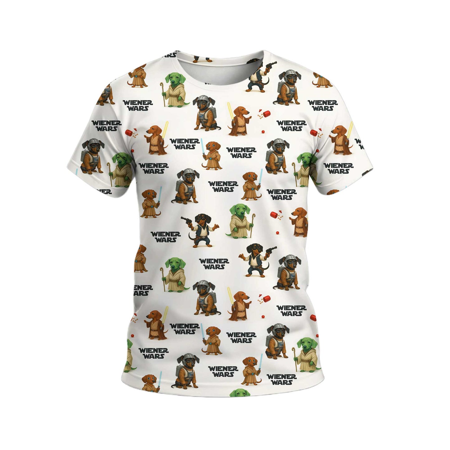Galaxy Wars Funny Star Parody Dachshund Pattern Polo, Wiener Dog T Shirt, Dachshund T Shirt