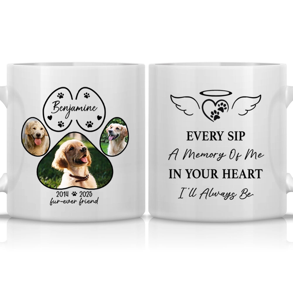 Furever Friend - Custom Photo Dog Memorial Gift - Personalized Mug