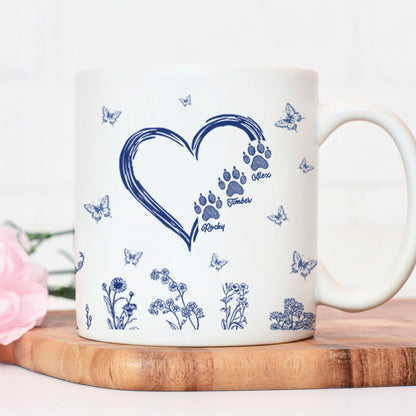 Best Dog Mom Ever - Toile De Jouy Style - Personalized Mug