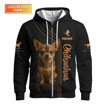 "This Isn’t Dog Hair On My Shirt It’s Chihuahua Glitter" Chihuahua Hoodie, Custom Name Chihuahua Shirt, Chihuahua Dog T Shirt