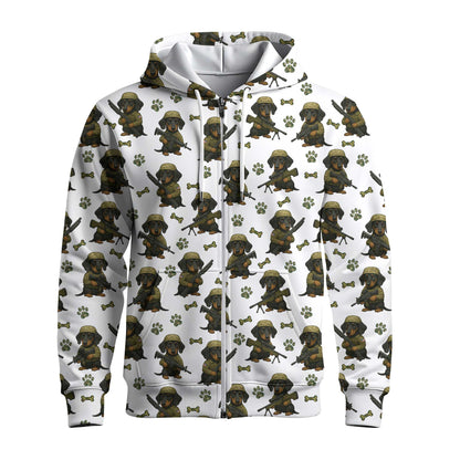 Military Dachshund Soldier T Shirt, Funny Army Dog Pattern, Dachshund T Shirt, Wiener Dog T Shirt