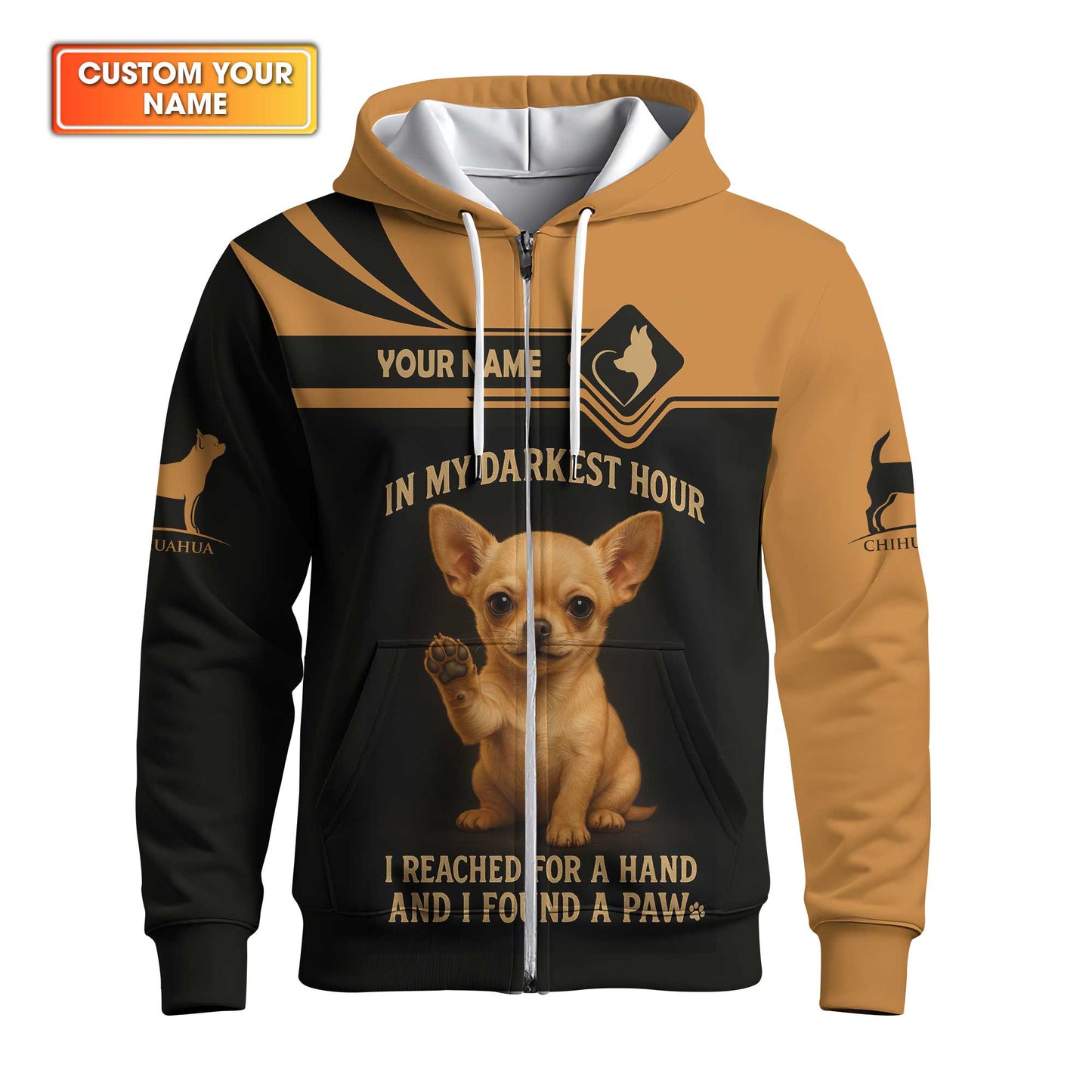 In My Darkest Hour I Reached For A Hand Chihuahua Hoodie, Chihuahua Shirt, Chihuahua Dog T Shirt