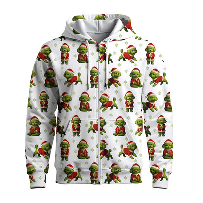 Funny Poodle Pattern Hoodie For Christmas Season, Xmas Poodle Shirt, Poodle Sweater For Dog Lover