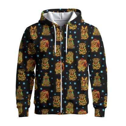 Funny Pug Holiday Lights Festive Xmas Pattern Polo, Christmas Pug Shirt, Corgi T Shirt