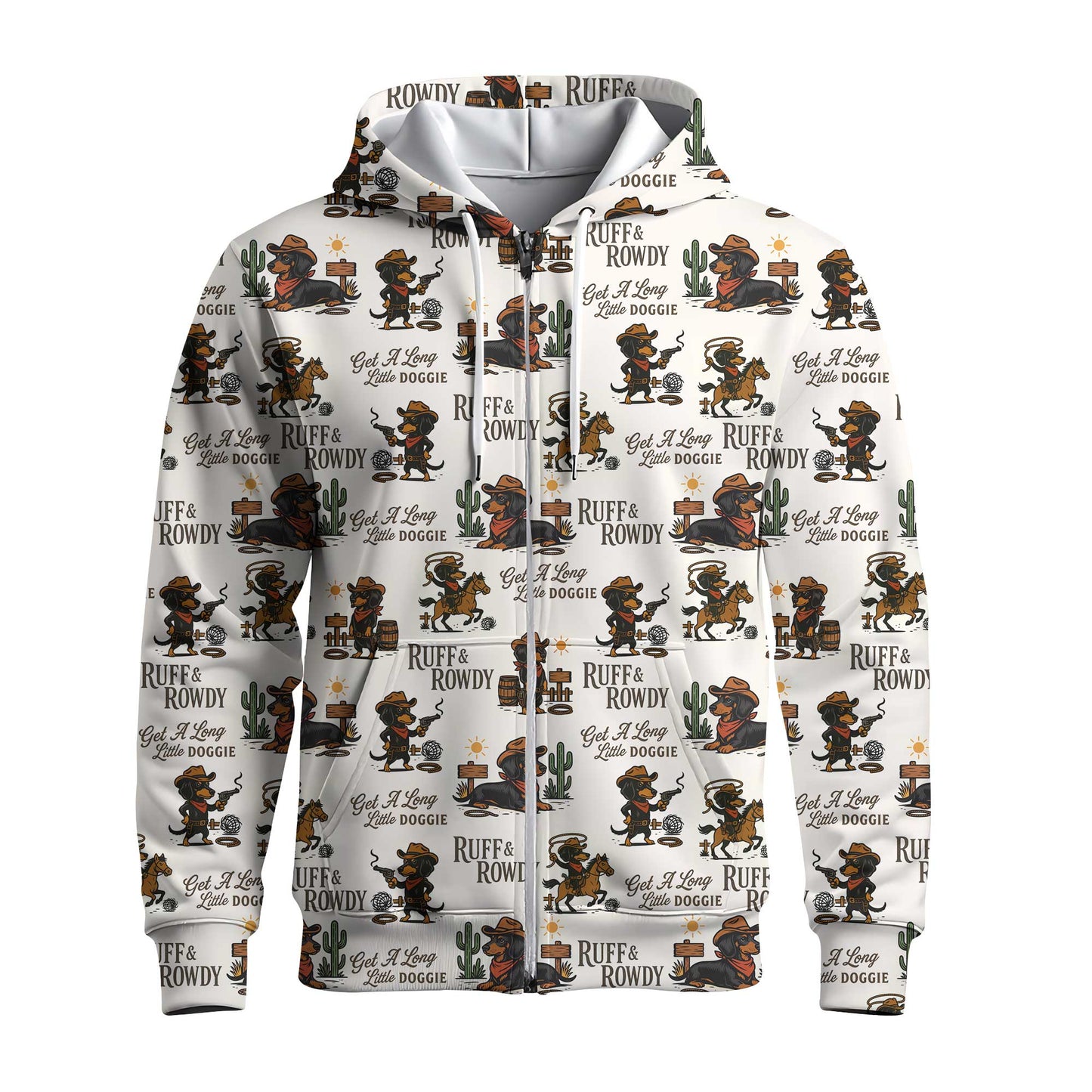 Get A Long Little Doggie Vintage Dachshund Shirt, Western Cowboy Dachshund Pattern Polo, Dachshund T Shirt, Wiener Dog T Shirt