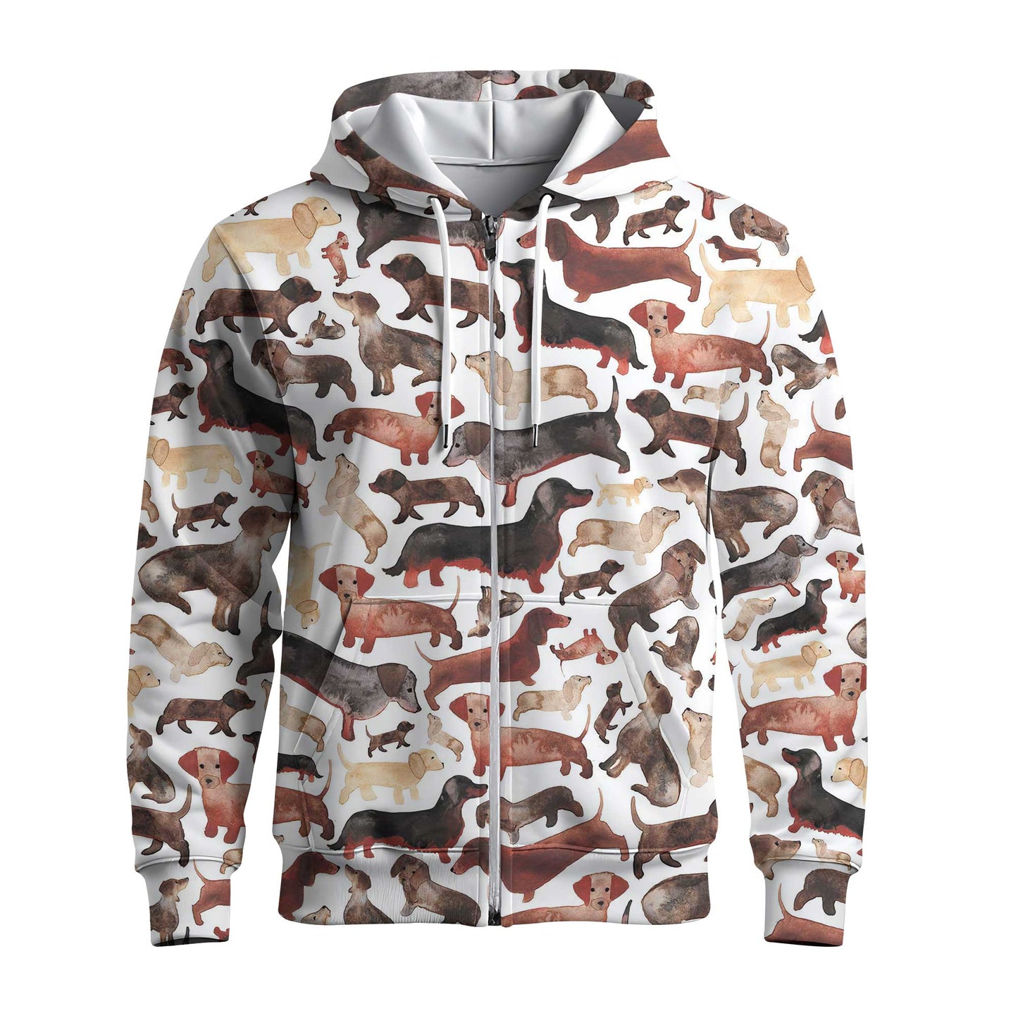 Fun Watercolor Dachshund Art Tee, Dachshund T Shirt, Wiener Dog T Shirt