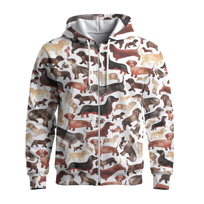 Fun Watercolor Dachshund Art Tee, Dachshund T Shirt, Wiener Dog T Shirt