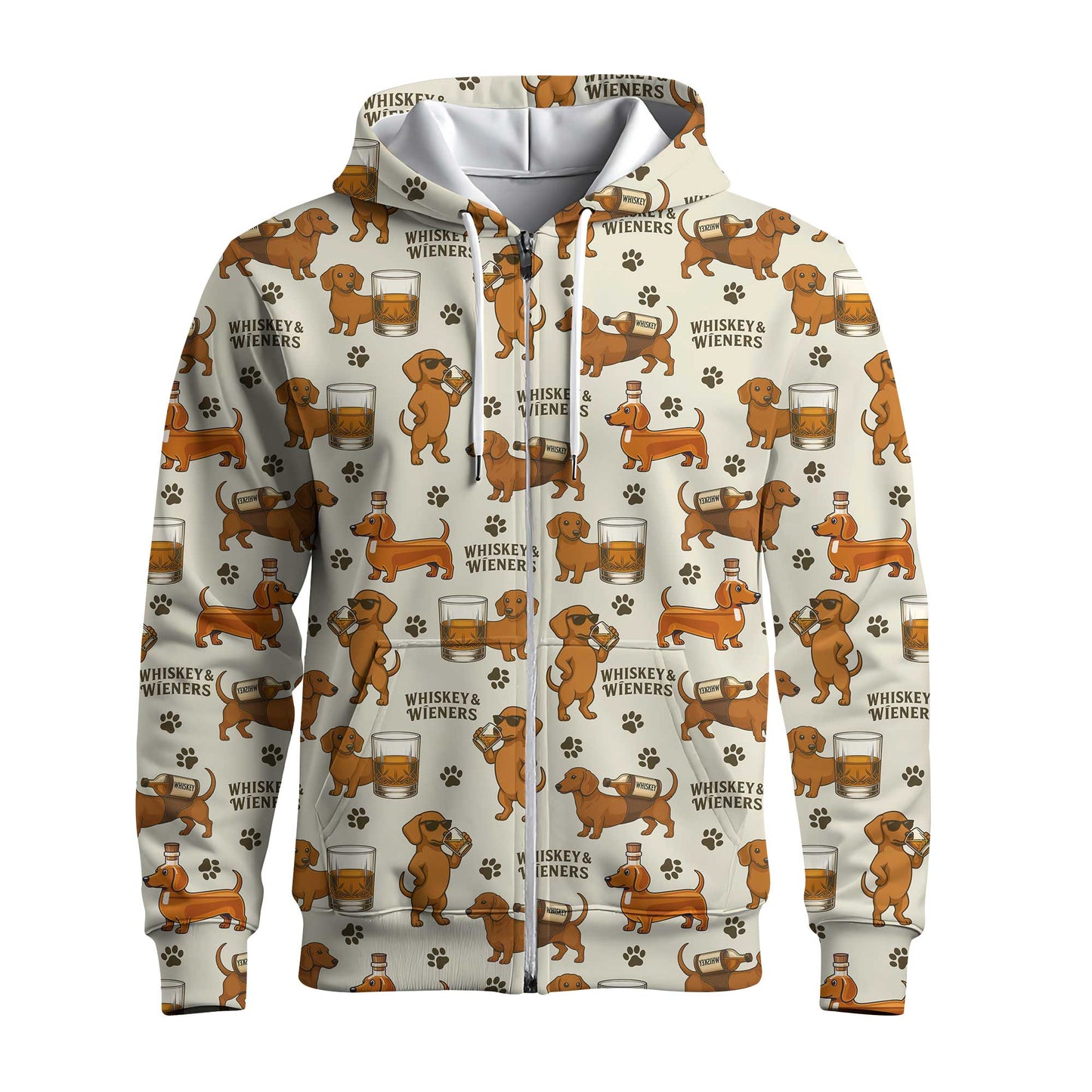 Pattern Dachshund Shirt With Whiskey And Beer Motif, Dachshund Shirt For Women And Men, Wiener Dog Shirts