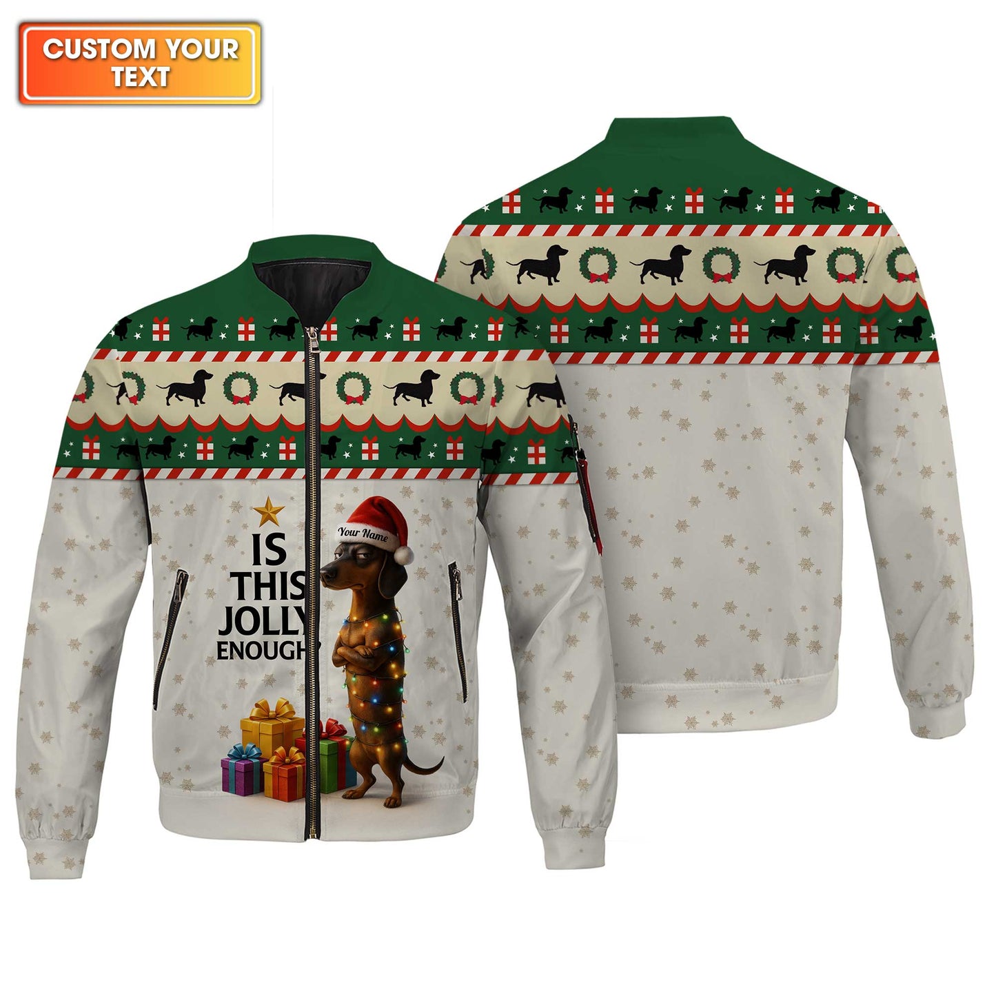 Is This Jolly Enough Dachshund Christmas Shirt, Weenie Dog Shirts, Christmas Dachshund Shirt
