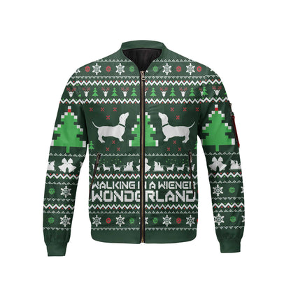 Walking In A Wiener Wonderland, Christmas Dachshund Shirt, Weiner Dog Shirts