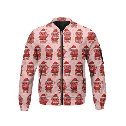 Funny Pattern Pug Shirt, Adorable Pink Grinch Xmas Hoodie, Christmas Pug Shirt For Dog Lover