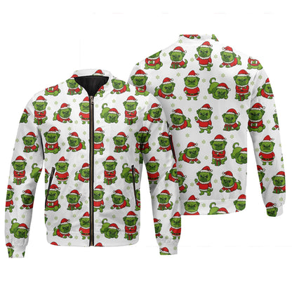 Grinch Pug Christmas White Hoodie, Funny Pug Shirt,  Pugrinch Pattern Shirts