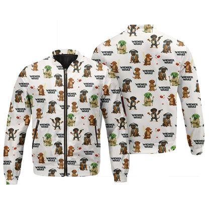 Galaxy Wars Funny Star Parody Dachshund Pattern Polo, Wiener Dog T Shirt, Dachshund T Shirt