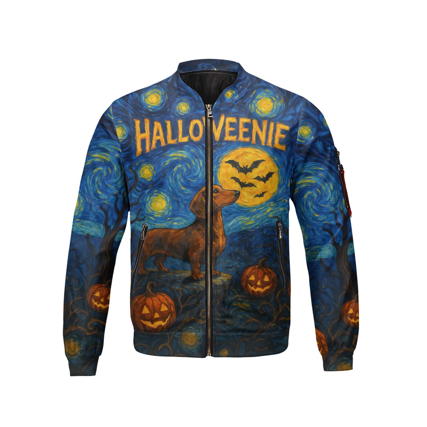HalloWeenie Starry Night Shirt, Dachshund Shirt, Weiner Dog T Shirt