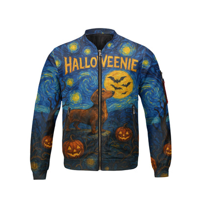 HalloWeenie Starry Night Shirt, Dachshund Shirt, Weiner Dog T Shirt