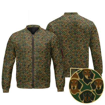 Camo Dachshund Pattern Polos , Weenie Dog Shirt, Dog Lover Gift