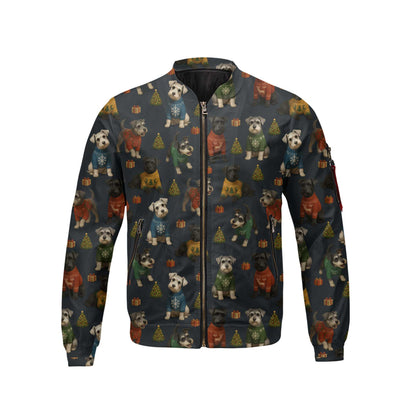 Funny Schnauzer Shirt Pattern Shirt, Cute Schnauzer Christmas Shirt, Schnauzer Xmas Hoodie For Pet Lover