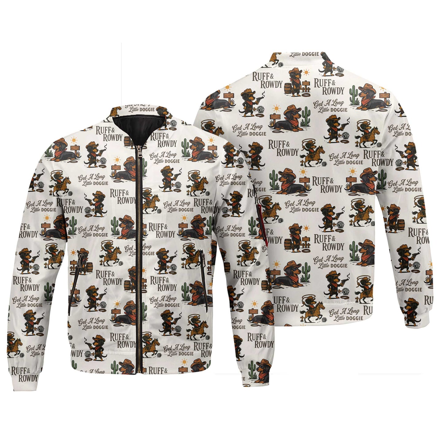 Get A Long Little Doggie Vintage Dachshund Shirt, Western Cowboy Dachshund Pattern Polo, Dachshund T Shirt, Wiener Dog T Shirt