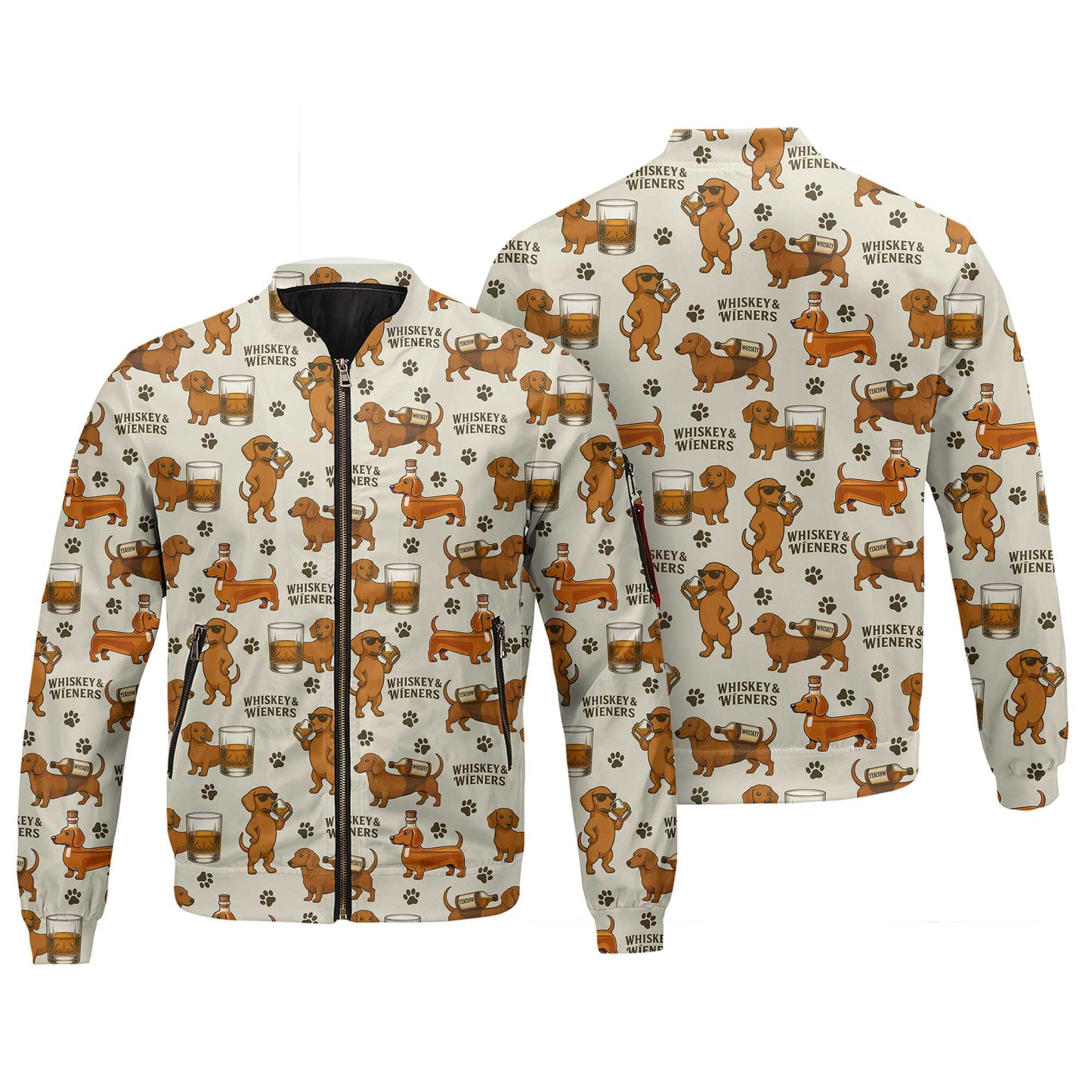 Pattern Dachshund Shirt With Whiskey And Beer Motif, Dachshund Shirt For Women And Men, Wiener Dog Shirts