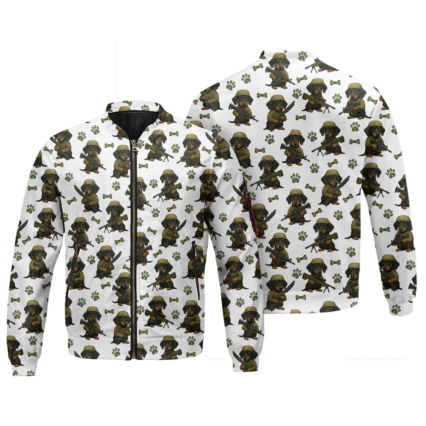 Military Dachshund Soldier T Shirt, Funny Army Dog Pattern, Dachshund T Shirt, Wiener Dog T Shirt