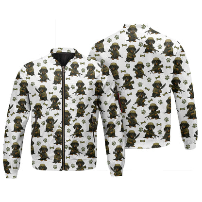 Military Dachshund Soldier T Shirt, Funny Army Dog Pattern, Dachshund T Shirt, Wiener Dog T Shirt