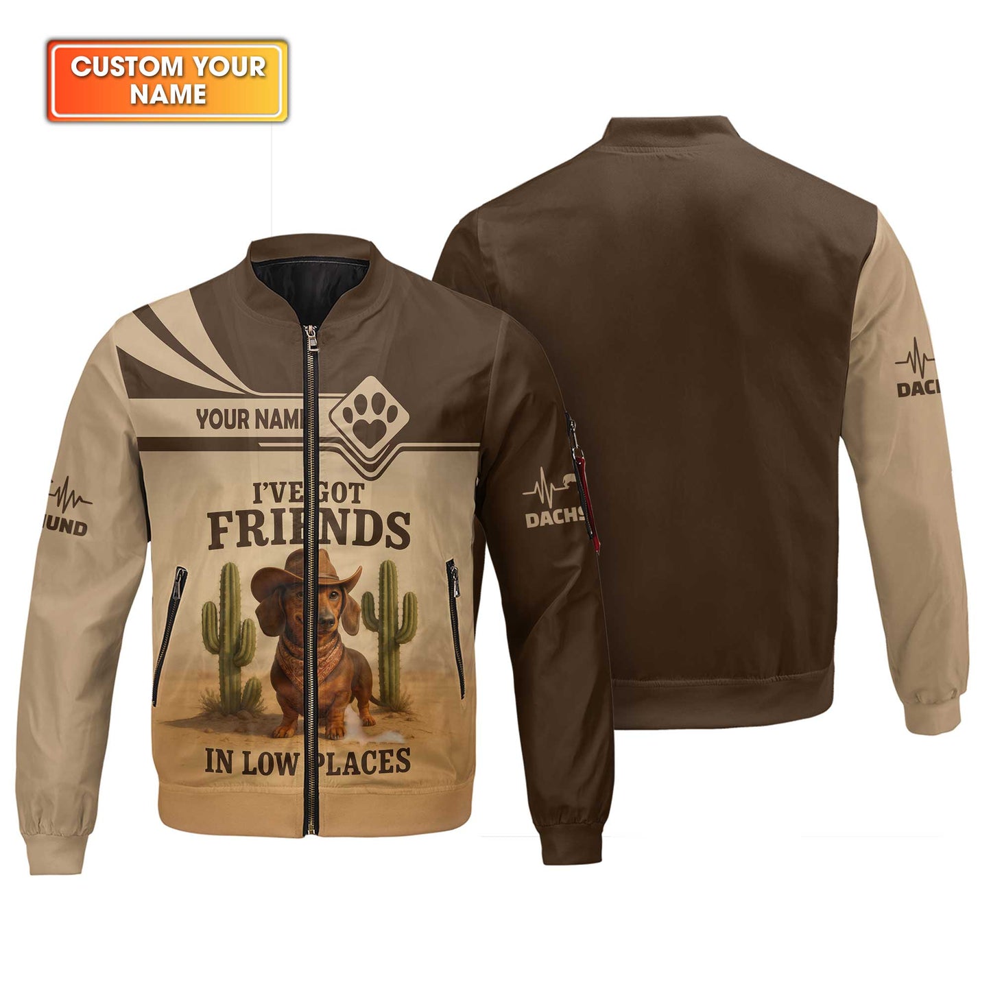 I've Got Friends In Low Places Shirt, Personalized Name Wiener Dog T Shirt, Dachshund Sweatshirt