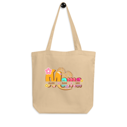 Personalized Mama Tote Bag – Organic Cotton Custom Name Bag | Mother’s Day Gift  Birthday Gift For Mom