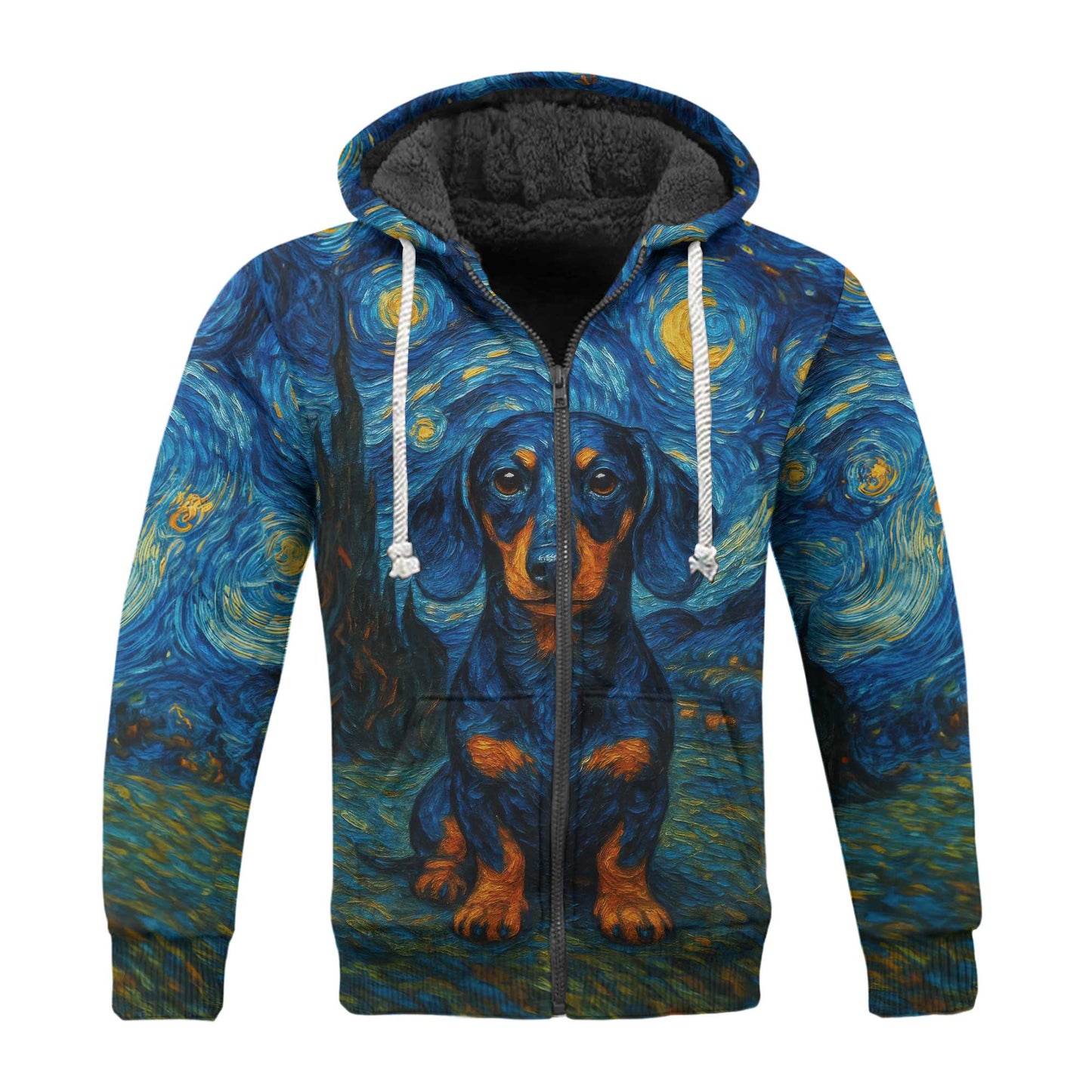 Dachshund Shirt, Weiner Dog Shirts, Van Gogh Starry Night Style