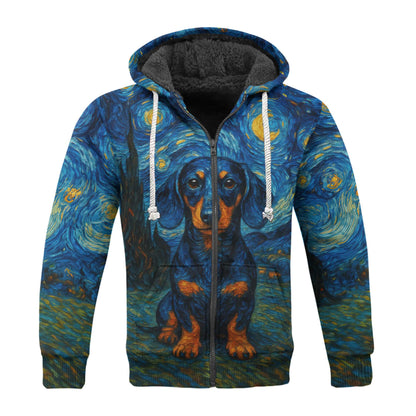 Dachshund Shirt, Weiner Dog Shirts, Van Gogh Starry Night Style