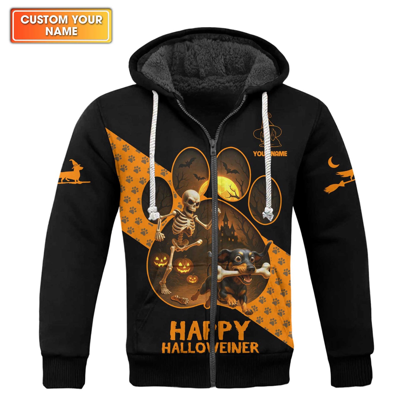 Happy Halloweiner, Dachshund Halloween Shirt, Wiener Dog T-Shirt, Custom Dog Lover Gift