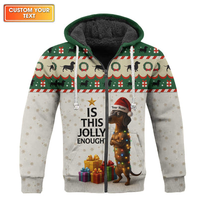 Is This Jolly Enough Dachshund Christmas Shirt, Weenie Dog Shirts, Christmas Dachshund Shirt