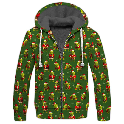 Funny Green Pug Christmas Hoodie, Pug Christmas Sweater, Christmas Gift for Dog Lovers