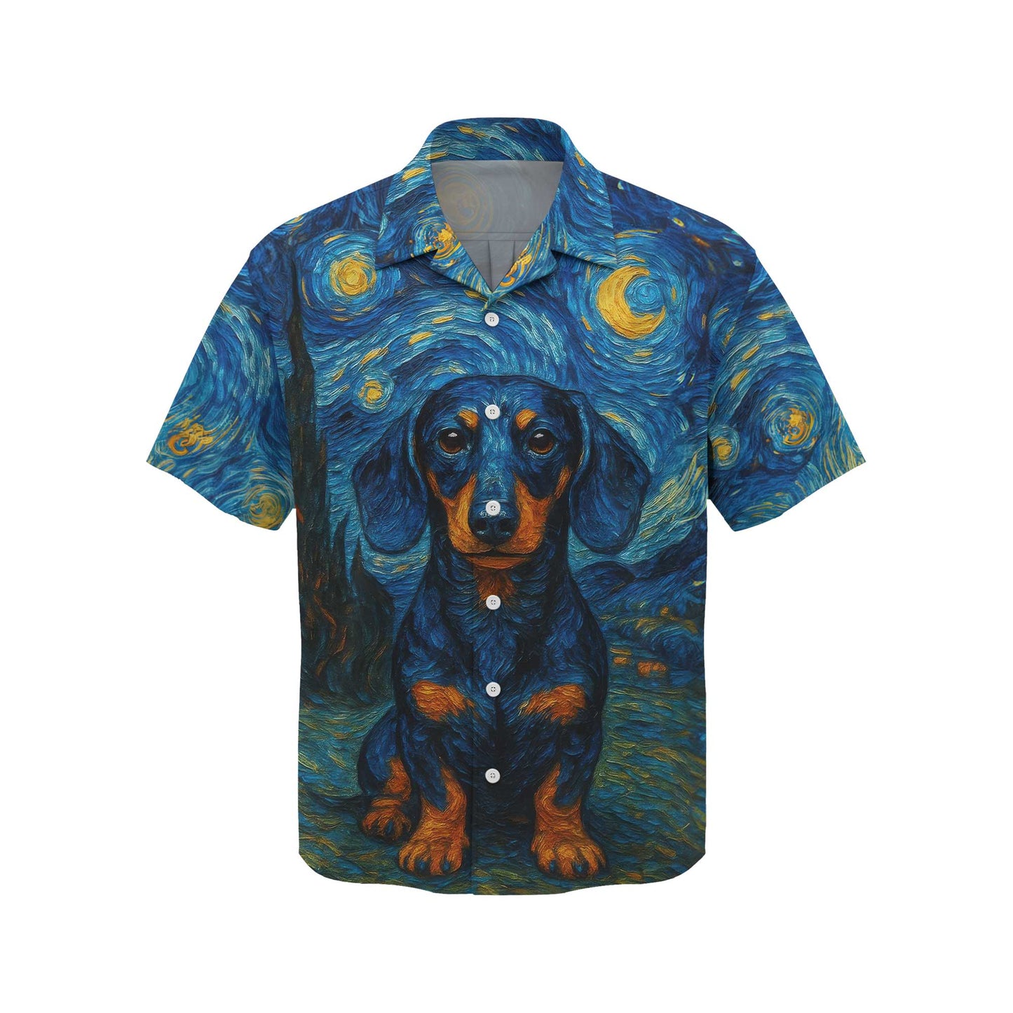Dachshund Shirt, Weiner Dog Shirts, Van Gogh Starry Night Style
