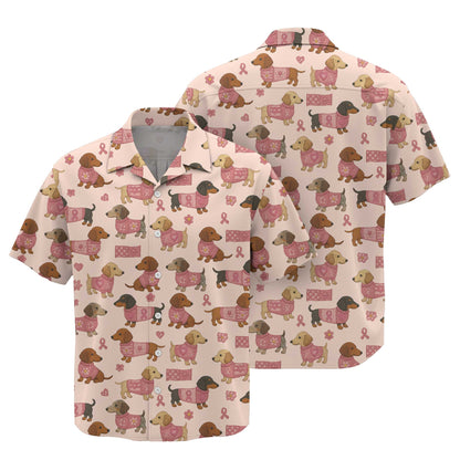 Cute Sausage Dog Graphic Shirt - Dachshund Christmas Shirt, Weiner Dog Tee, Pattern Polos For Spooky Season