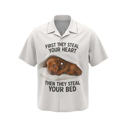 First They Steal Your Heart Then They Steal Your Bed, Dachshund Shirt, Weiner Dog T Shirt