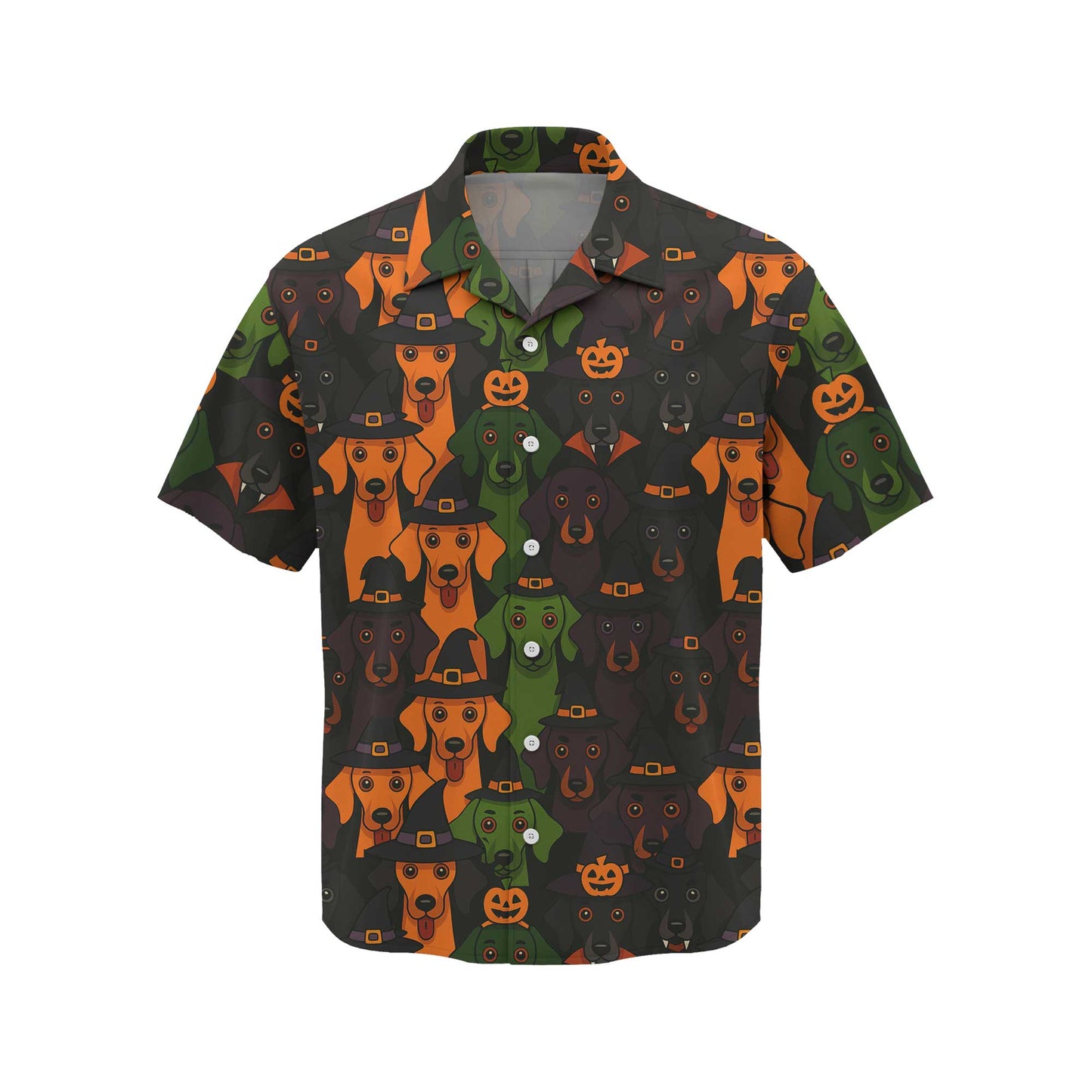 Weenie Dog Halloween With Witch Hat Print, Pattern Polos For Spooky Season, Dachshund Hoodie