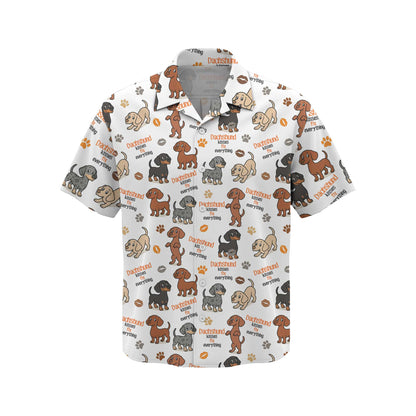 Dachshund Kisses Fix Everything Pattern Polos, Dachshund Shirt, Weiner Dog T Shirt