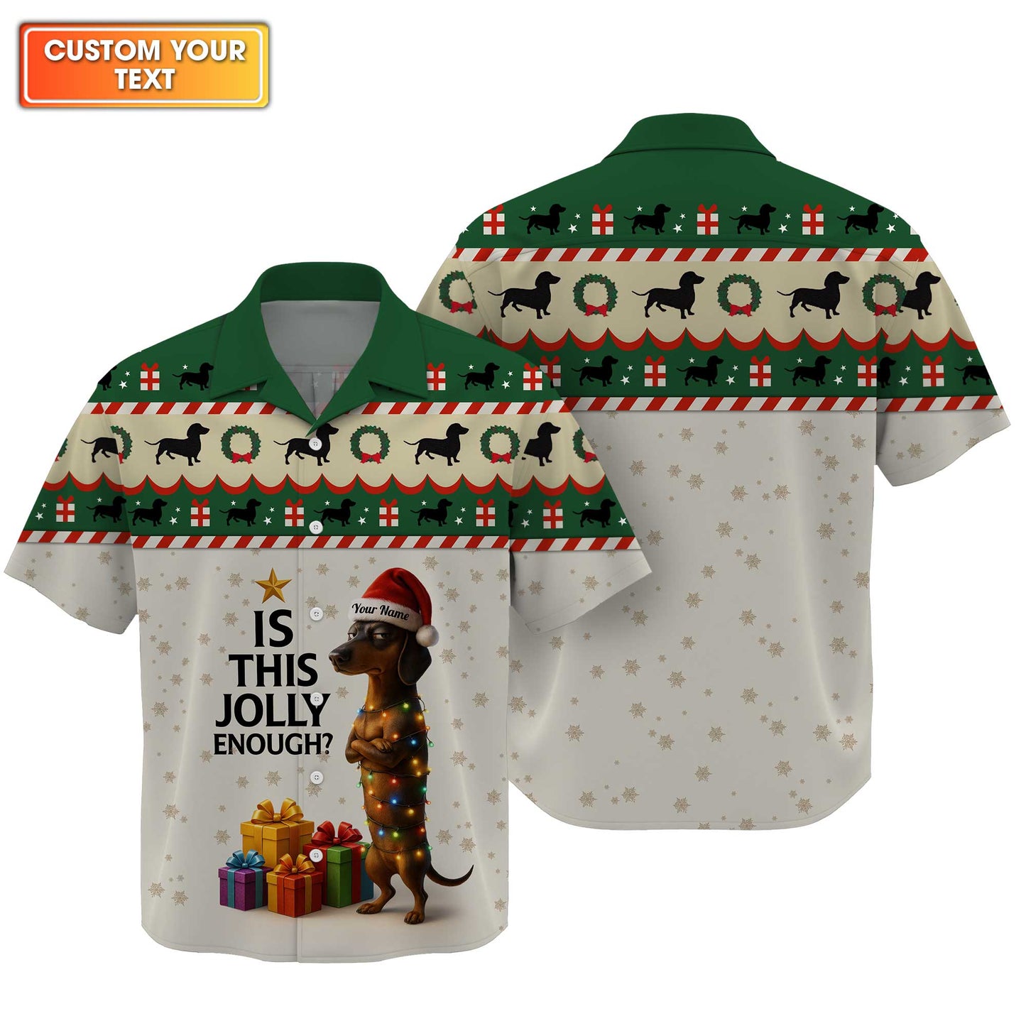 Is This Jolly Enough Dachshund Christmas Shirt, Weenie Dog Shirts, Christmas Dachshund Shirt