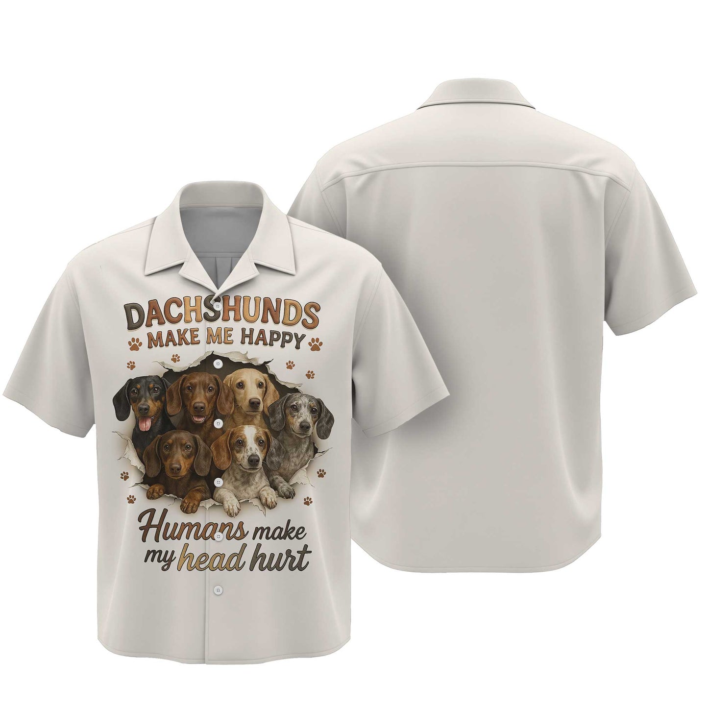 Dachshunds Make Me Happy, Dachshund Shirt, Weiner Dog Shirts, T Shirts For Dachshunds