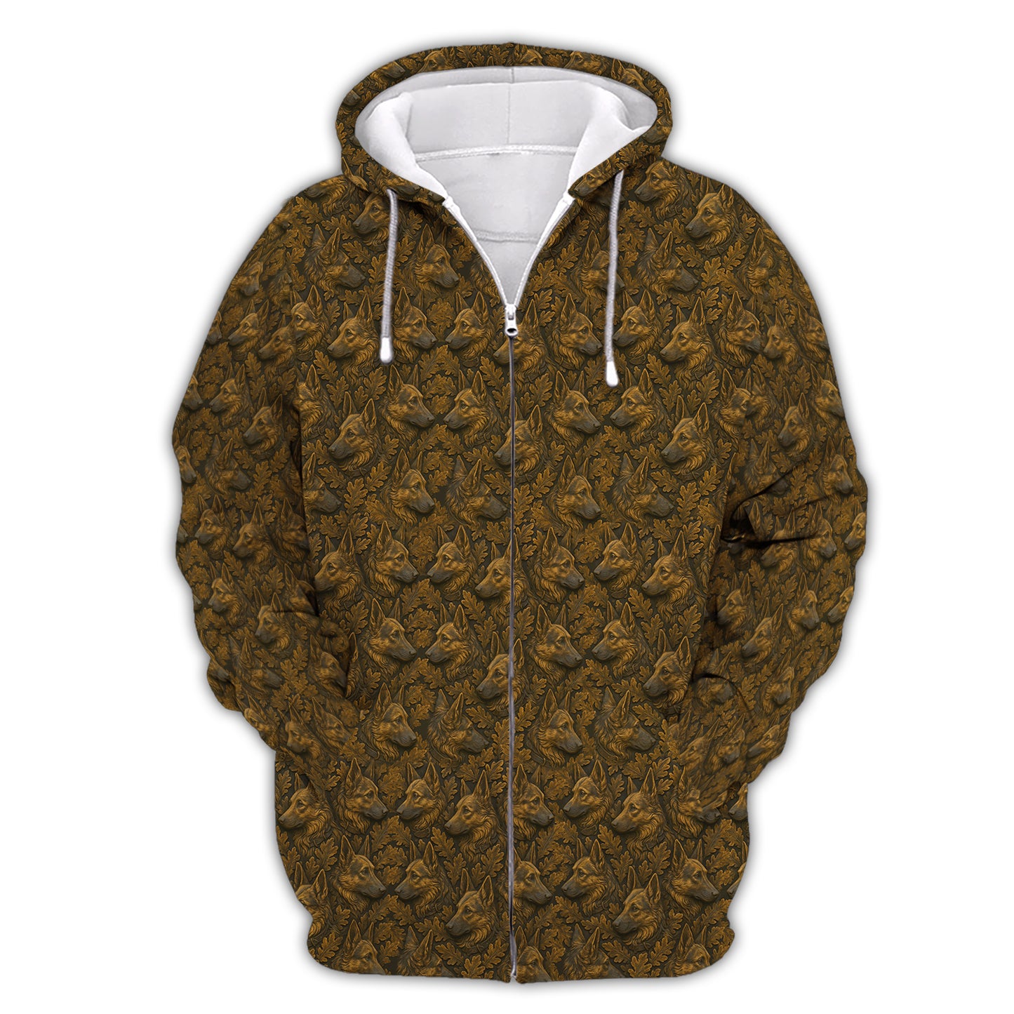 Funny German Shepherd Shirt, Shephard Pattern Hoodie, German Shepherd Ugly Sweater